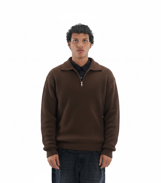 Knitted Quarter Zipper