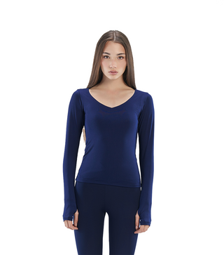 V Neck Longsleeve contouring  top