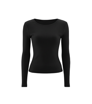 Ribbed longsleeve top