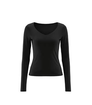 V Neck Longsleeve contouring  top