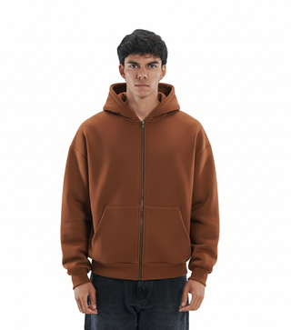 Zip up hooded jacket