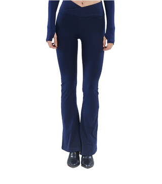 Cross Waist Flared Yoga Pants